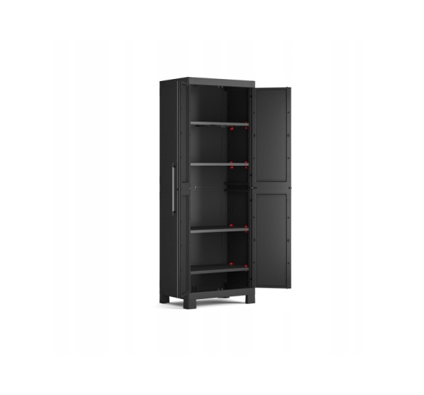 KETER DETROIT WARDROBE 62x182x45cm SPLIT SHELVES IT New