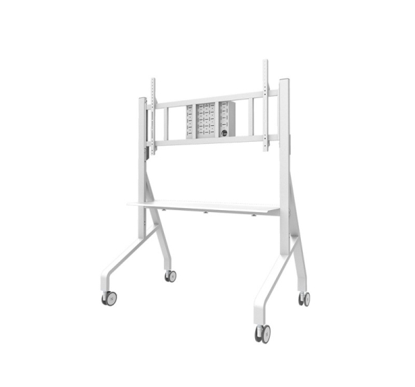 Neomounts FL50-575WH1 TV trolley 65-115" - fast installation - TÜV