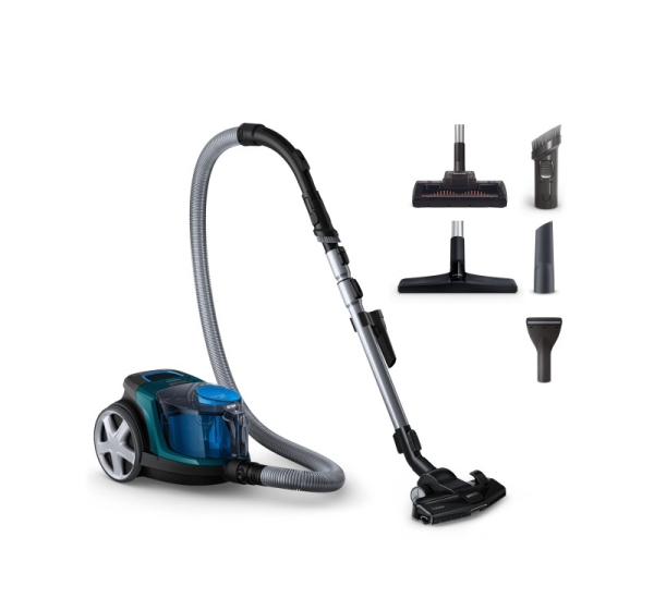 Philips PowerPro Compact Bagless FC9334/09 TriActive and Hard floors nozzle Allergy filter with PowerCyclone 5 Technology