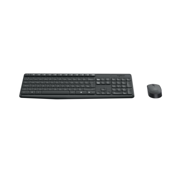 LOGITECH MK235 wireless Keyboard + Mouse Combo Grey - (US) 920-007931