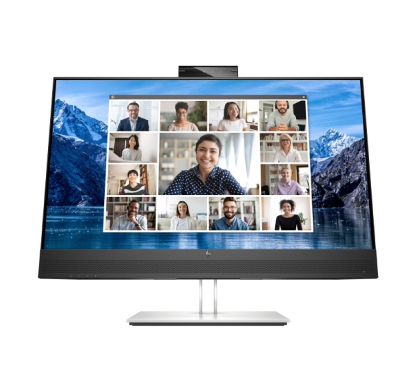 HP E27m G4 QHD Charging Conferencing Monitor - 27" 2560x1440 QHD 300-nit 75Hz AG, IPS, USB-C(65W)/HDMI/DisplayPort Daisy-Chain, 4x USB-A, speakers, 5MP webcam, RJ-45 LAN, height adjustable/tilt/swivel/pivot, 3 years 40Z29AA#ABB