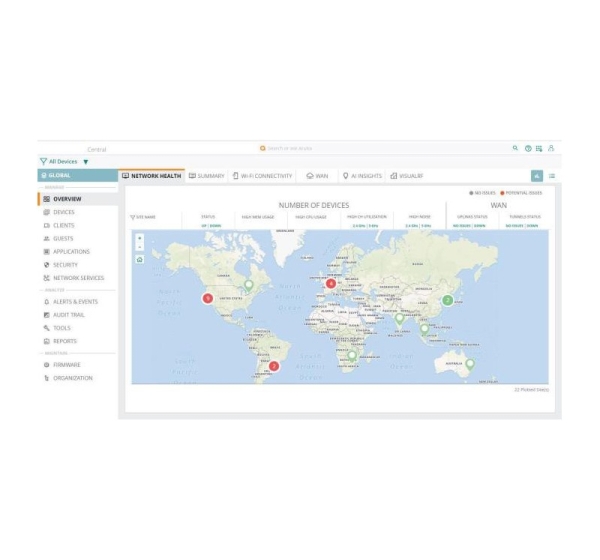 HPE Aruba Central AP Fnd 5yr Sub E-STU Q9Y60AAE
