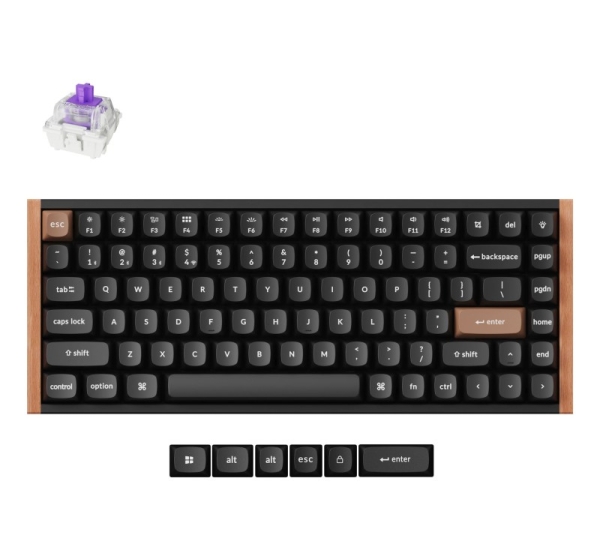 Keychron K2 HE SE - US Layout - Gateron Magnetic Nebula - Carbon Black Wireless Keyboard K2H-F1