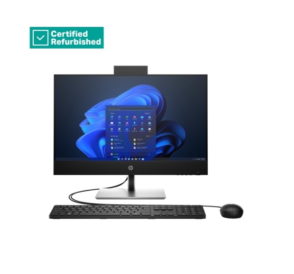 HP RENEW RENEW SILVER HP Pro 440 G9 AIO All-In-One - i5-14500T, 16GB, 512GB SSD, 23.8 FHD Non-Touch AG, Height Adjustable, DVD-RW, USB Mouse, Win 11 Pro, 1 years A54YNETR#AKD