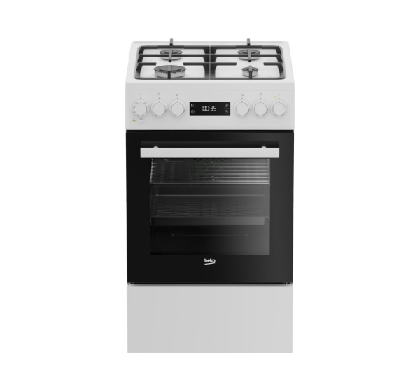BEKO Cooker FSM51339DWDS, Width 50 cm, A, Gas/Electric, White