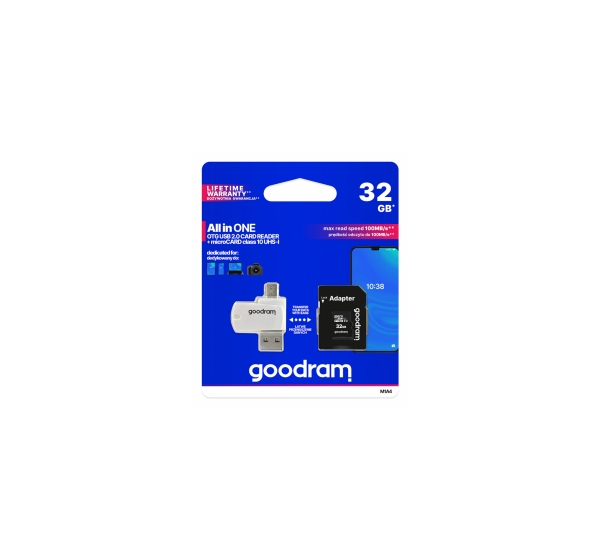 Goodram MicroSD 32GB All in one class 10 UHS I + Card reader