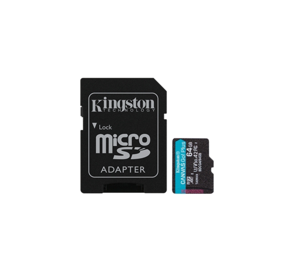 Atmiņas karte Kingston microSD Canvas Go Plus Gen4 64GB