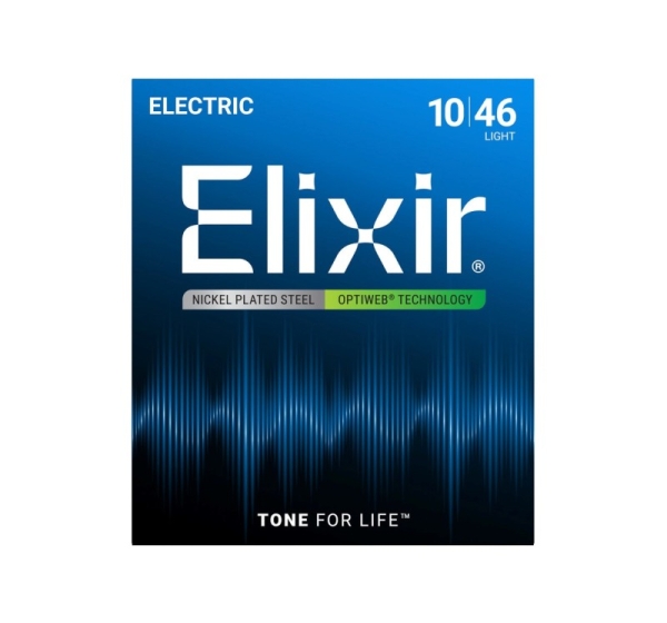 Elixir 19052 Optiweb Light - electric guitar strings (10–46)