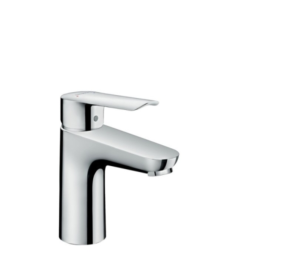 Logis E 100 faucet with pop-up chrome