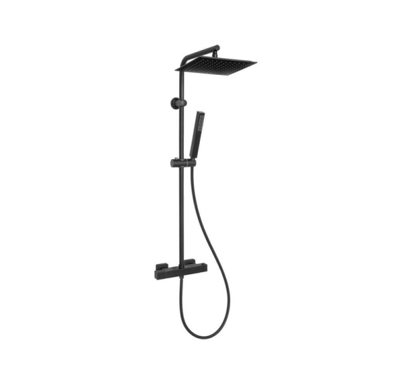 SHOWER COLUMN SVART TERMOSTATIC BLACK