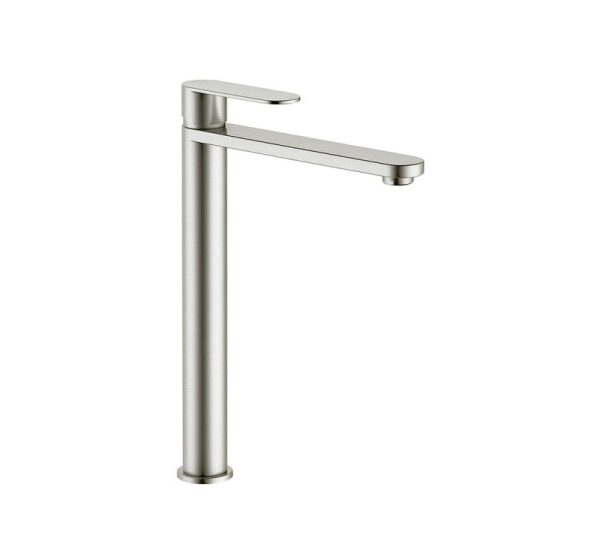 BASIN MIXER RIO STANDING HIGH BRU NICKEL