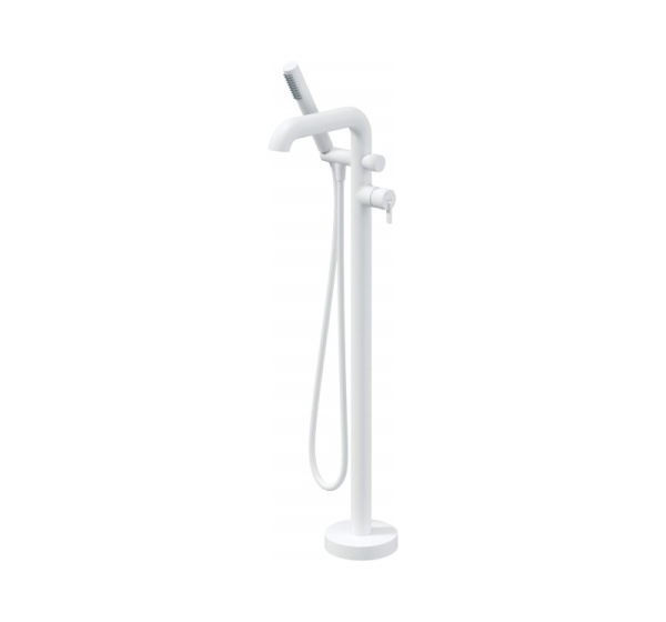 Freestanding bathtub mixer with shower set