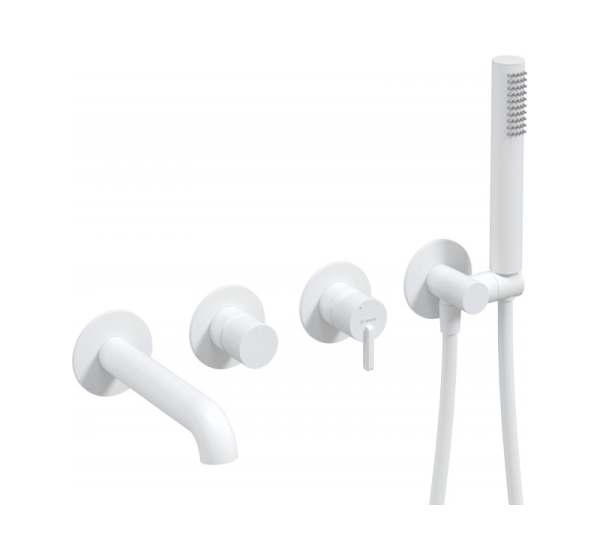 Concealed 4-hole bathtub mixer