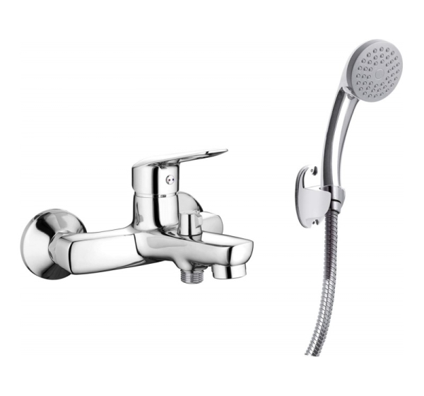 Bath mixer with shower set
