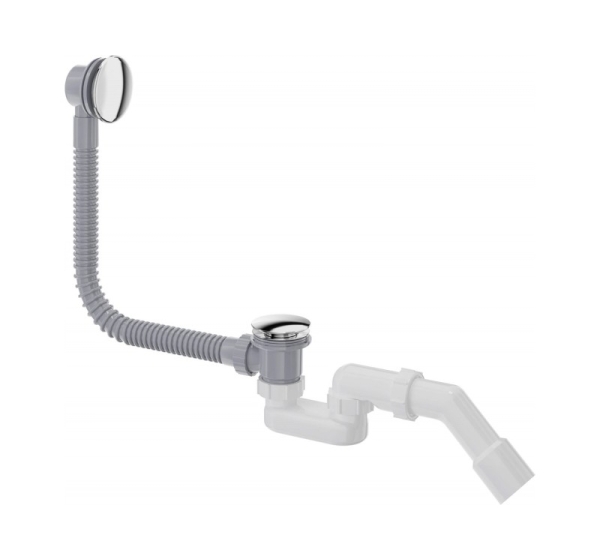 Bath siphon click-clack