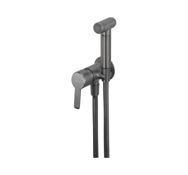 Concealed bidet mixer with bidetta shower head