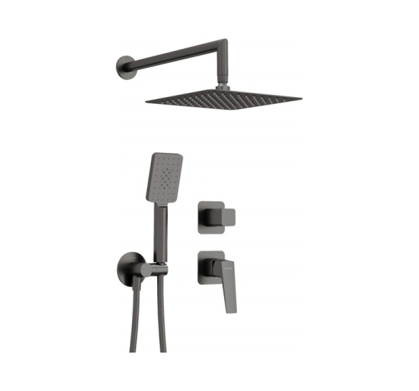 Concealed shower set