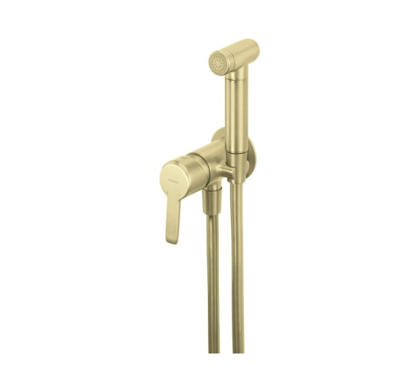 Concealed bidet mixer with bidetta receiver