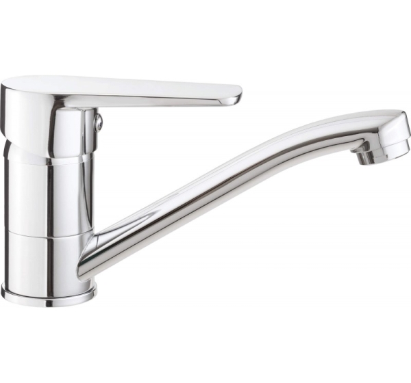 Basin mixer with swivel spout