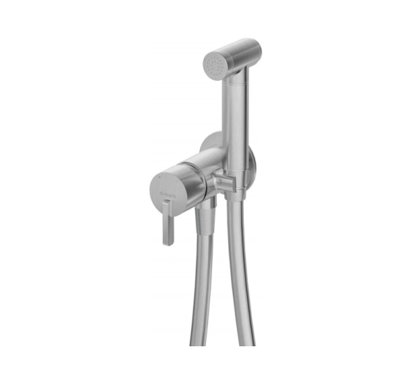 Concealed bidet mixer with bidetta shower head