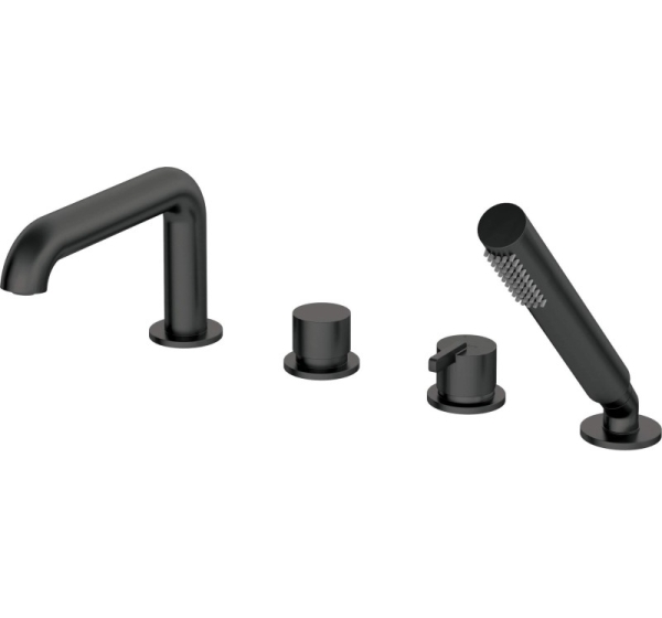 4-hole bathtub mixer with shower set