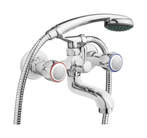 Bathtub mixer with shower set
