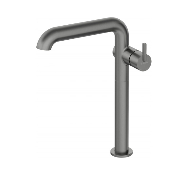 Tall basin mixer with rectangular spout