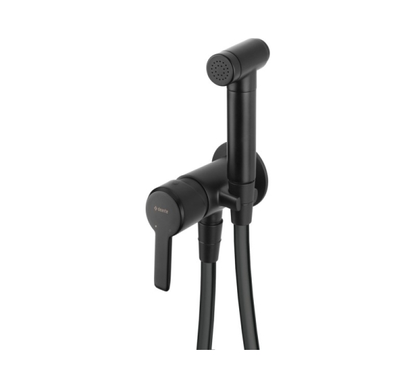 Concealed bidet mixer with bidetta shower head