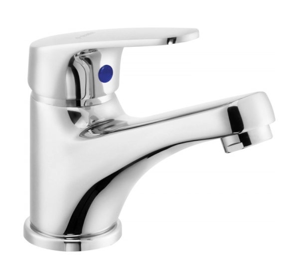 Basin mixer with lever for cold or mixed water