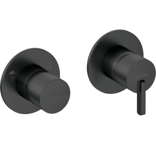 Shower mixer with shower switch - horizontal