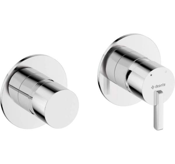 Shower mixer with shower switch - horizontal