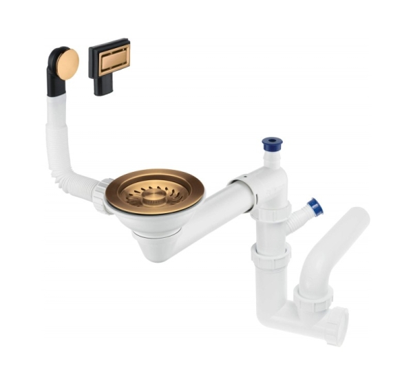 1-Bowl Sink Waste Space-Saver Trap