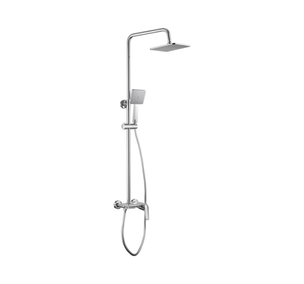 Rain showerhead with shower faucet