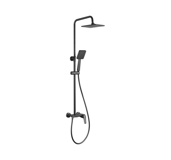 Shower set with rain shower and faucet