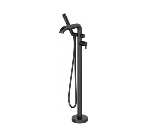 Freestanding bathtub mixer with shower set