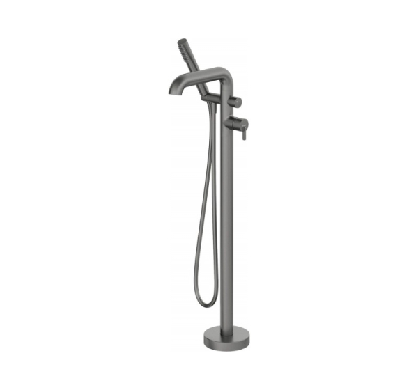 Freestanding bathtub mixer with shower set