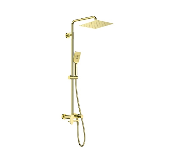 Shower head with bathtub mixer - movable spout