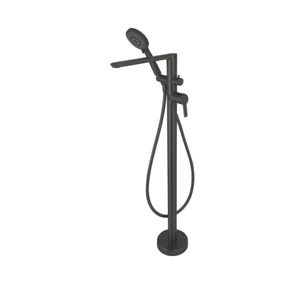 Freestanding bathtub mixer with shower set