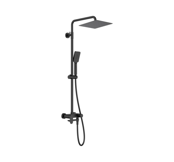 Shower head with bathtub mixer - movable spout