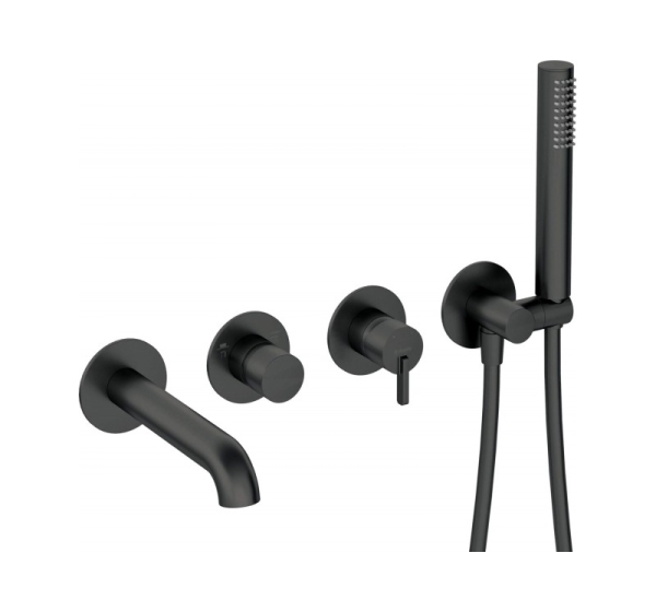 4-hole concealed bathtub mixer