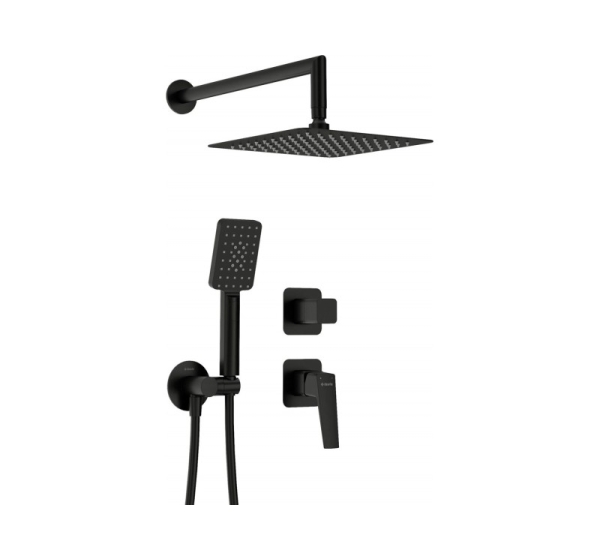 Concealed shower set