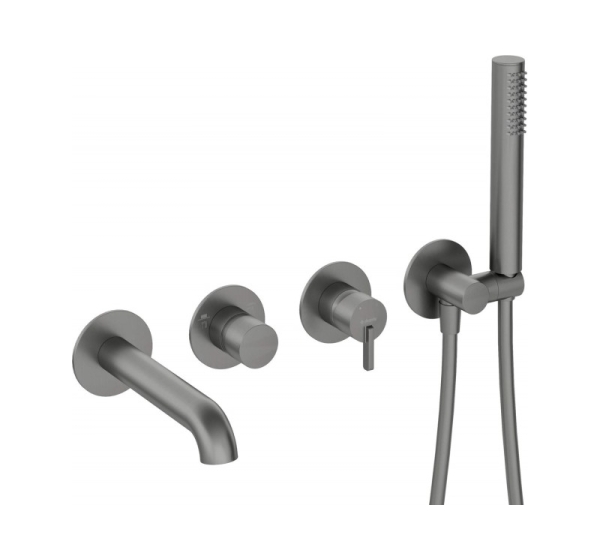 4-hole concealed bathtub mixer