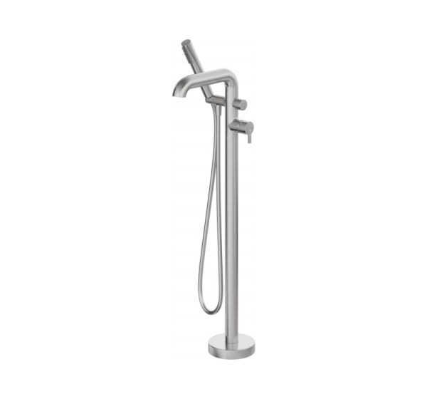 Freestanding bathtub mixer with shower set