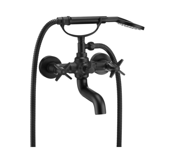 Bathtub mixer with shower set