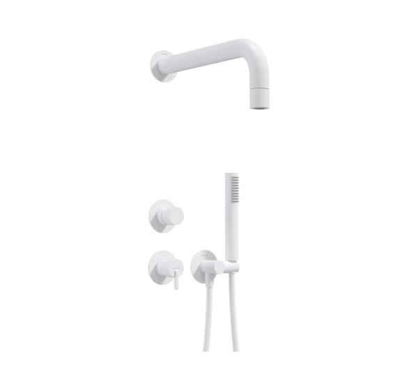 Concealed shower set with hand shower