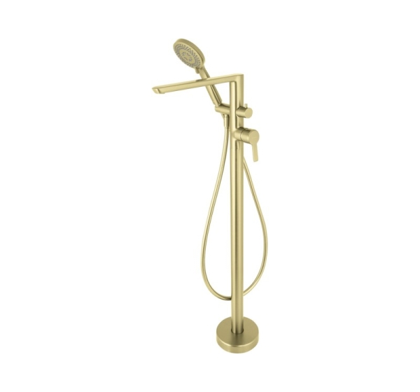Freestanding bathtub mixer with shower set