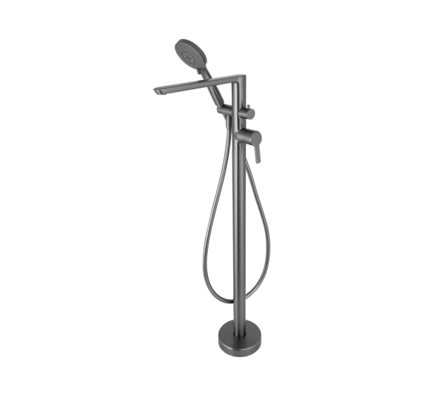 Freestanding bathtub mixer with shower set