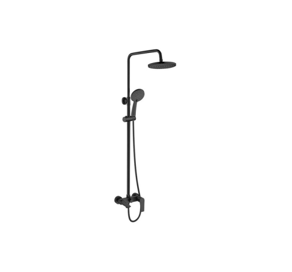 SHOWER COLUMN DOKOS W BATH MIXER BLACK