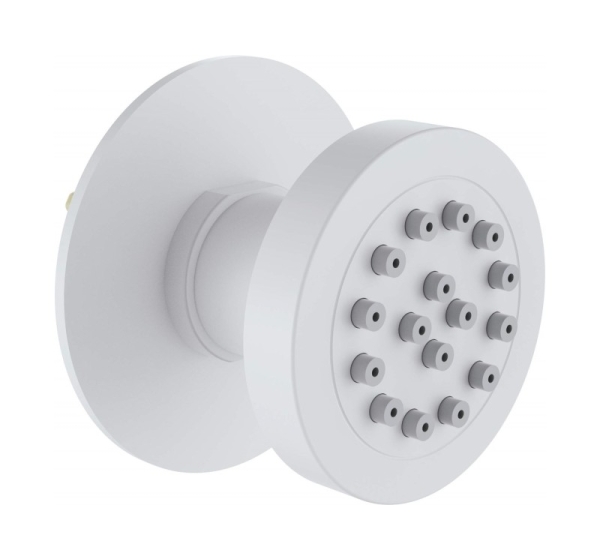 Concealed round shower nozzle
