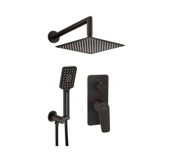 Concealed shower set